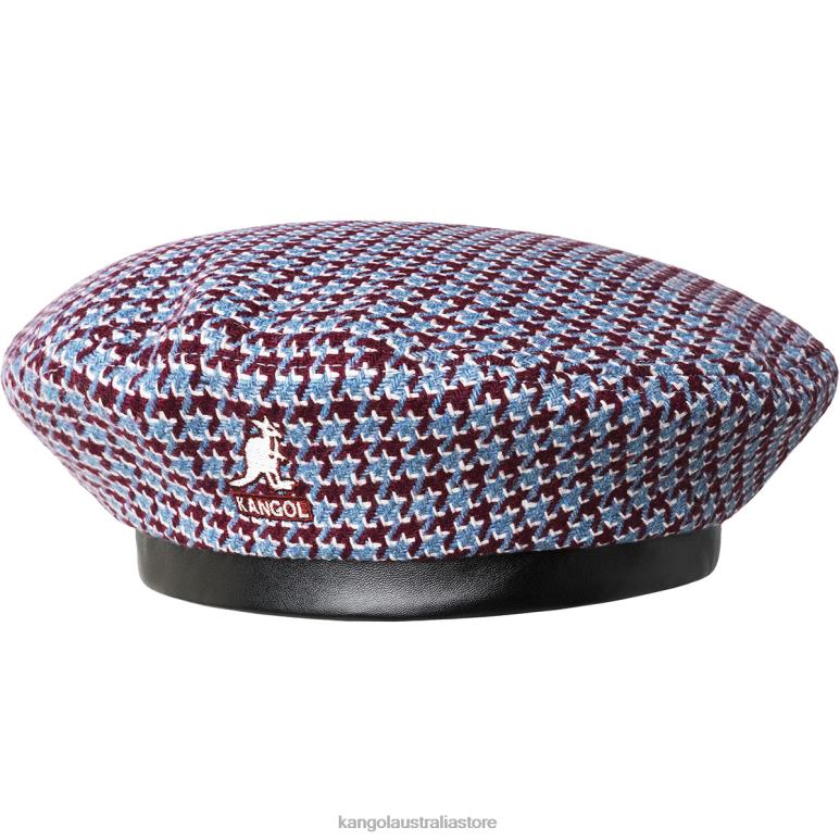 Unisex Accessories Maroon/Blue Kangol Tooth Grid Beret V0X8T425