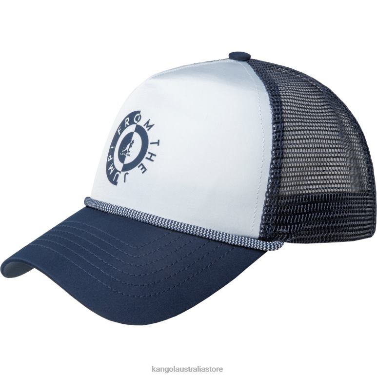 Unisex Accessories Navy/White Kangol Raver Logo Trucker V0X8T281