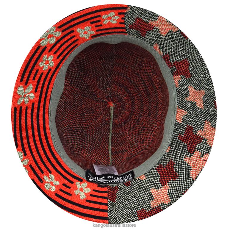 Unisex Accessories Oil Green/Cherry Glow Kangol Nature Flip Lahinch V0X8T568