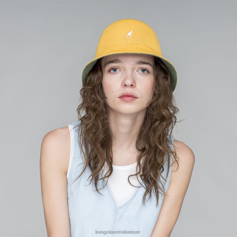 Unisex Accessories Oil Green/Warm Apricot Kangol Flip It Reversible Casual V0X8T507