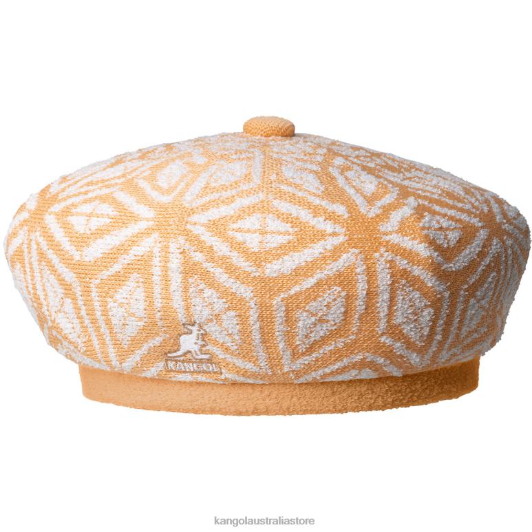 Unisex Accessories Papaya Milk/White Kangol Diamond Jax Beret V0X8T396