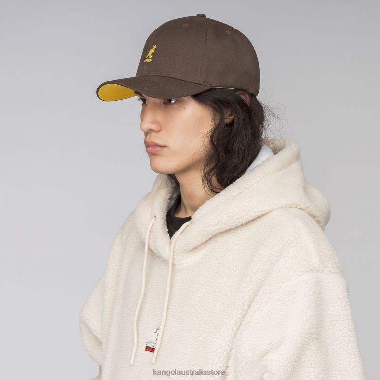 Unisex Accessories Peat Brown Kangol Wool Flexfit Baseball V0X8T328