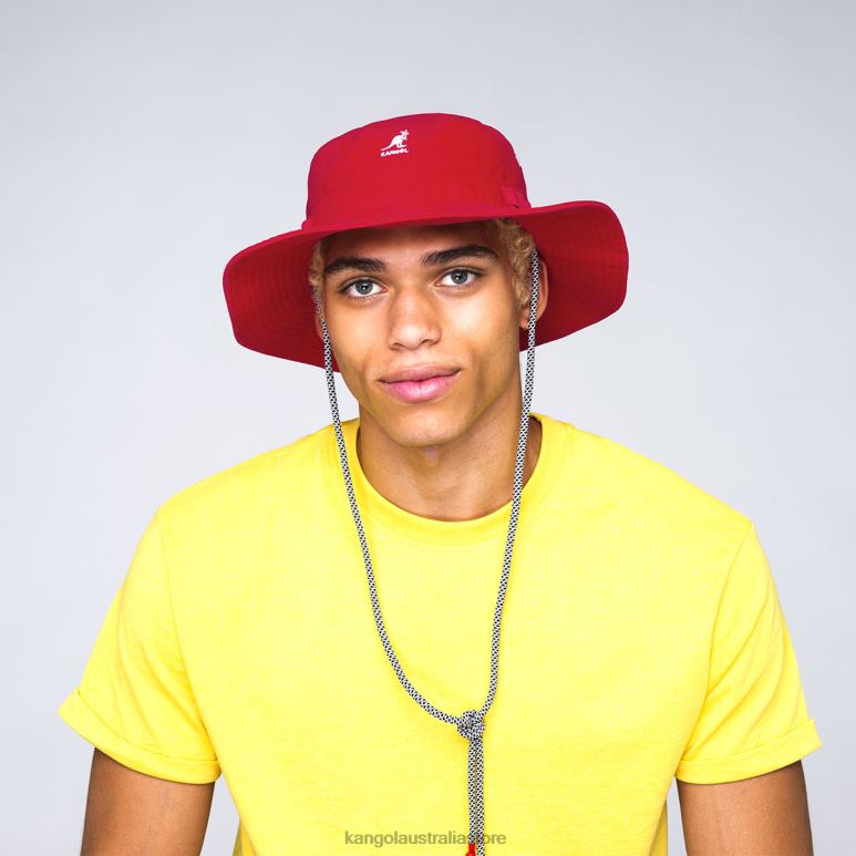 Unisex Accessories Red Kangol Utility Cords Jungle Hat V0X8T501