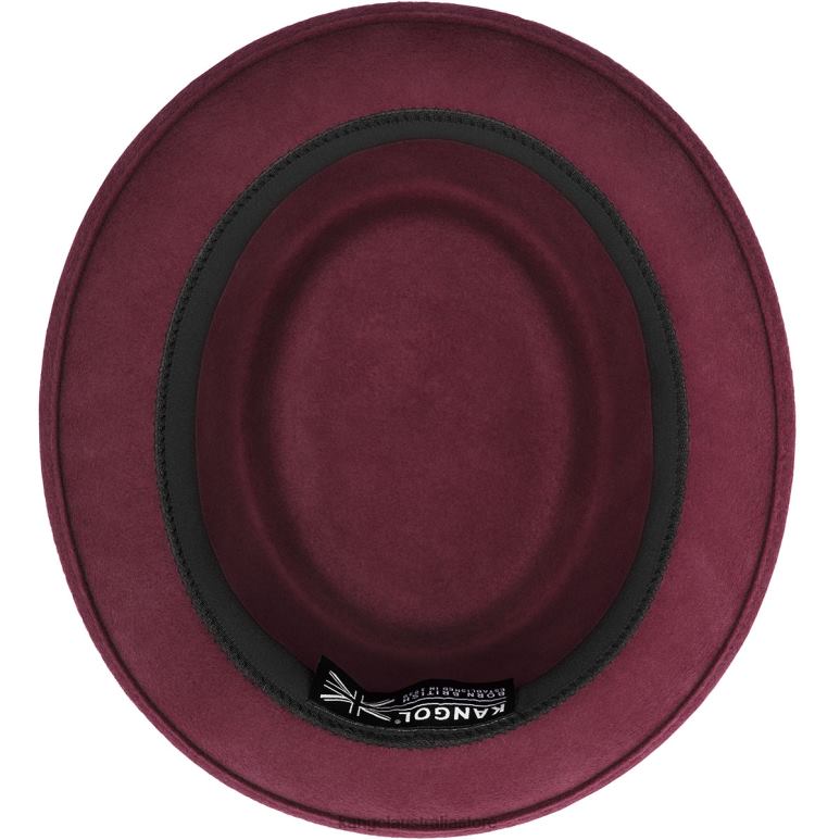 Unisex Accessories Red Velvet Kangol Polished Pork Pie V0X8T804