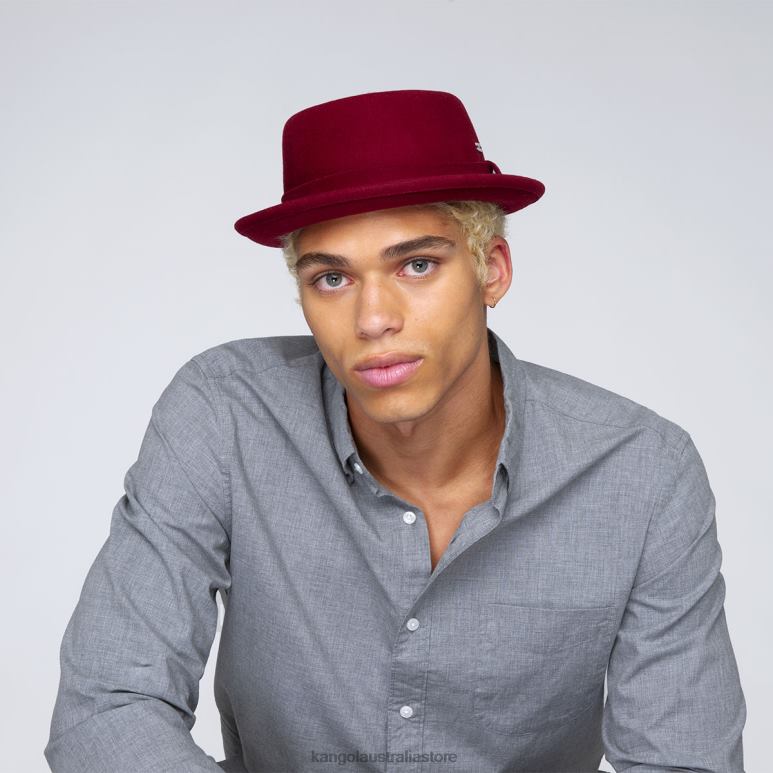 Unisex Accessories Red Velvet Kangol Polished Pork Pie V0X8T804