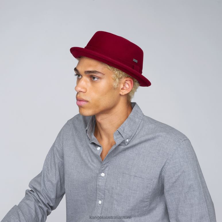 Unisex Accessories Red Velvet Kangol Polished Pork Pie V0X8T804