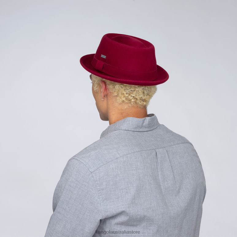 Unisex Accessories Red Velvet Kangol Polished Pork Pie V0X8T804