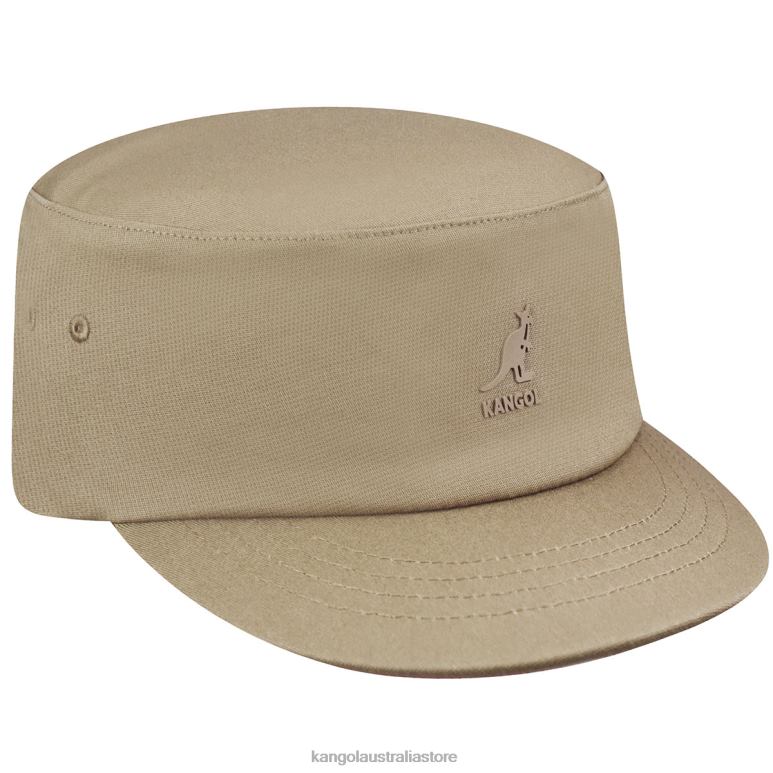 Unisex Accessories Taupe Kangol Stretch Fit Army Cap V0X8T255