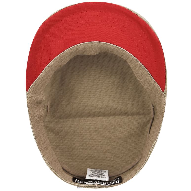 Unisex Accessories Taupe Kangol Stretch Fit Army Cap V0X8T255