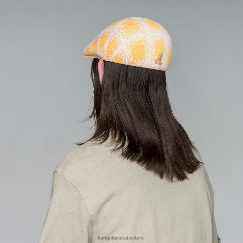 Unisex Accessories Warm Apricot/White Kangol Grunge Plaid 507 V0X8T230