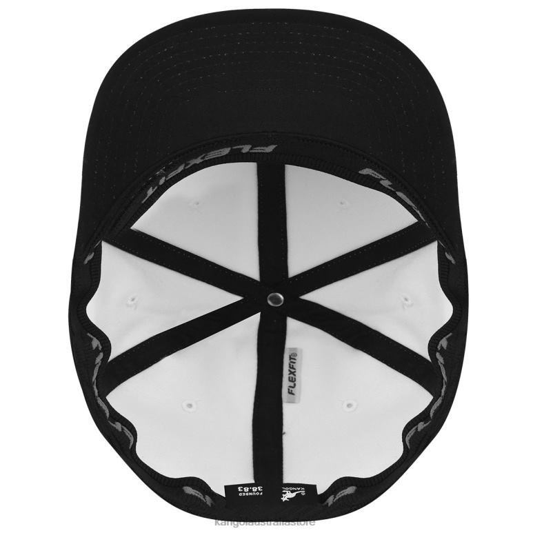 Unisex Accessories White/Black Kangol 3D Wool Flexfit Baseball V0X8T301