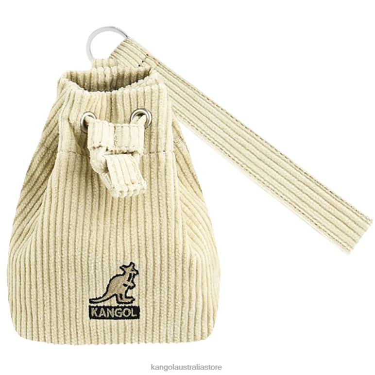 Unisex Accessories Beige Kangol Corduroy Mini Bucket bag Keychain V0X8T1245