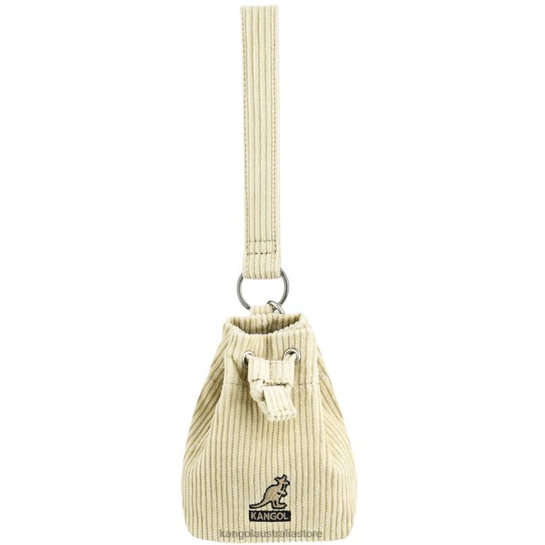 Unisex Accessories Beige Kangol Corduroy Mini Bucket bag Keychain V0X8T1245