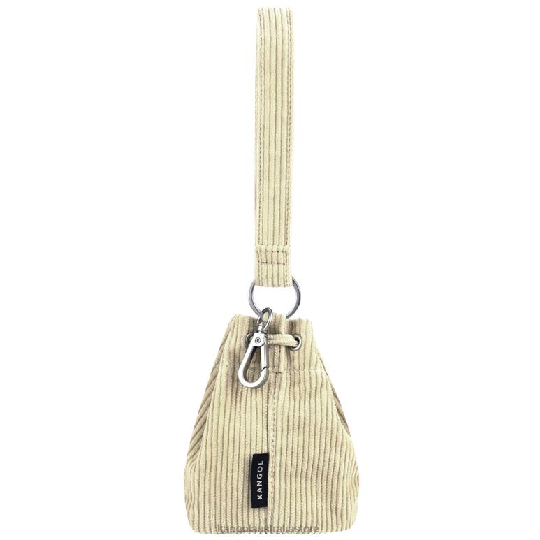 Unisex Accessories Beige Kangol Corduroy Mini Bucket bag Keychain V0X8T1245