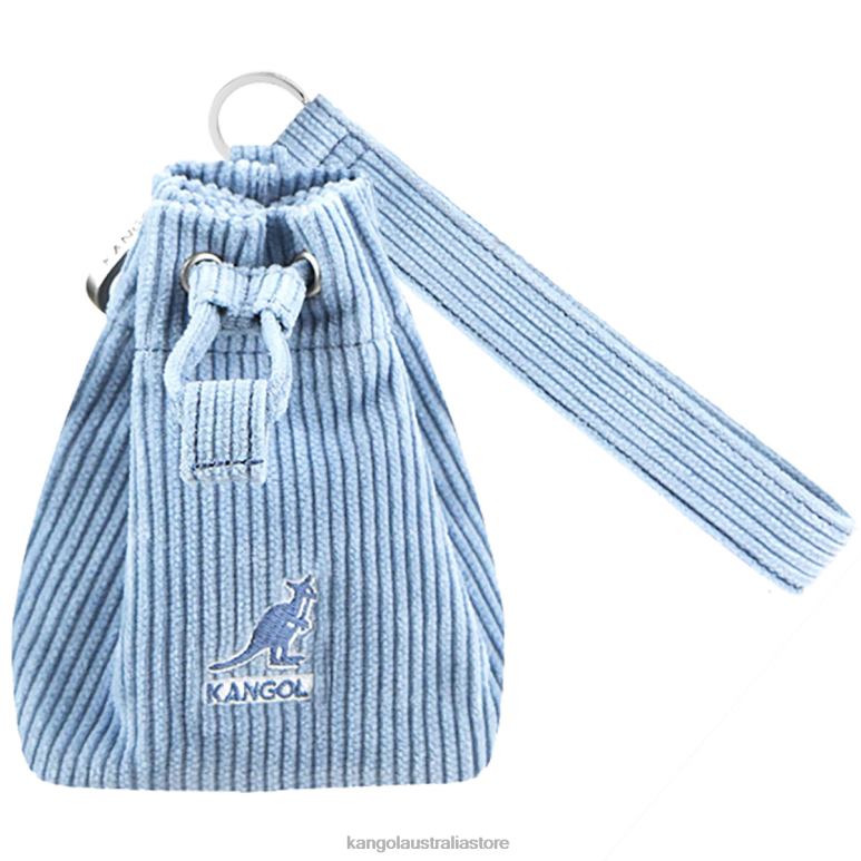Unisex Accessories Melange Blue Kangol Corduroy Mini Bucket bag Keychain V0X8T1247