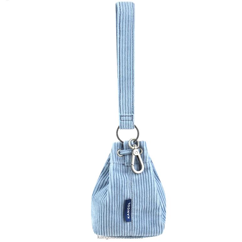 Unisex Accessories Melange Blue Kangol Corduroy Mini Bucket bag Keychain V0X8T1247