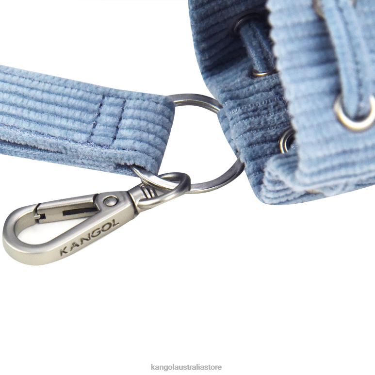 Unisex Accessories Melange Blue Kangol Corduroy Mini Bucket bag Keychain V0X8T1247