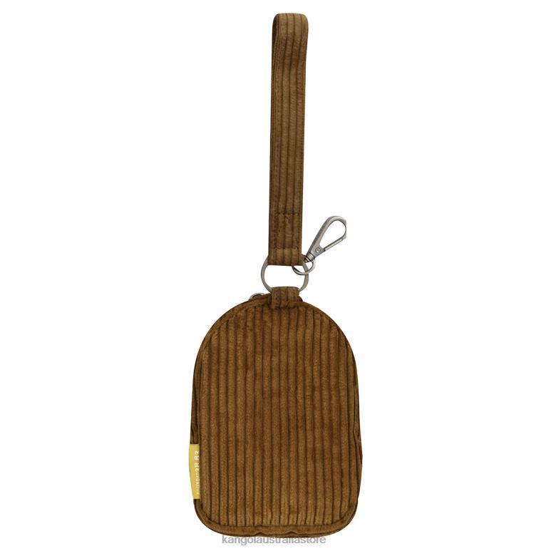 Unisex Accessories Brown Kangol Cord V Mini Pouch Charm V0X8T1249
