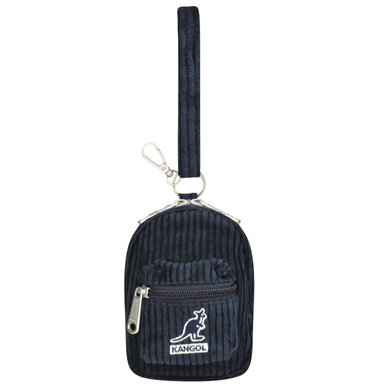 Unisex Accessories Navy Kangol Cord V Mini Pouch Charm V0X8T1250
