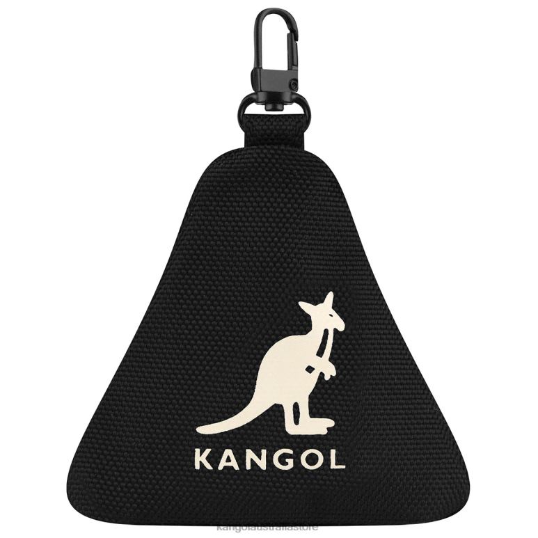 Unisex Accessories Black Kangol Gear I Triangle Pouch Charm V0X8T1265