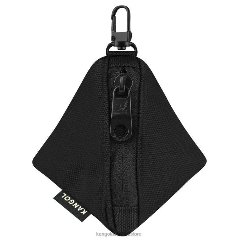 Unisex Accessories Black Kangol Gear I Triangle Pouch Charm V0X8T1265