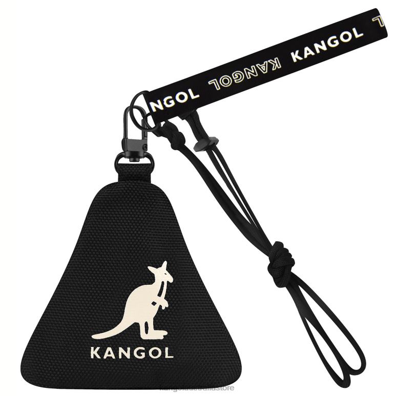 Unisex Accessories Black Kangol Gear I Triangle Pouch Charm V0X8T1265