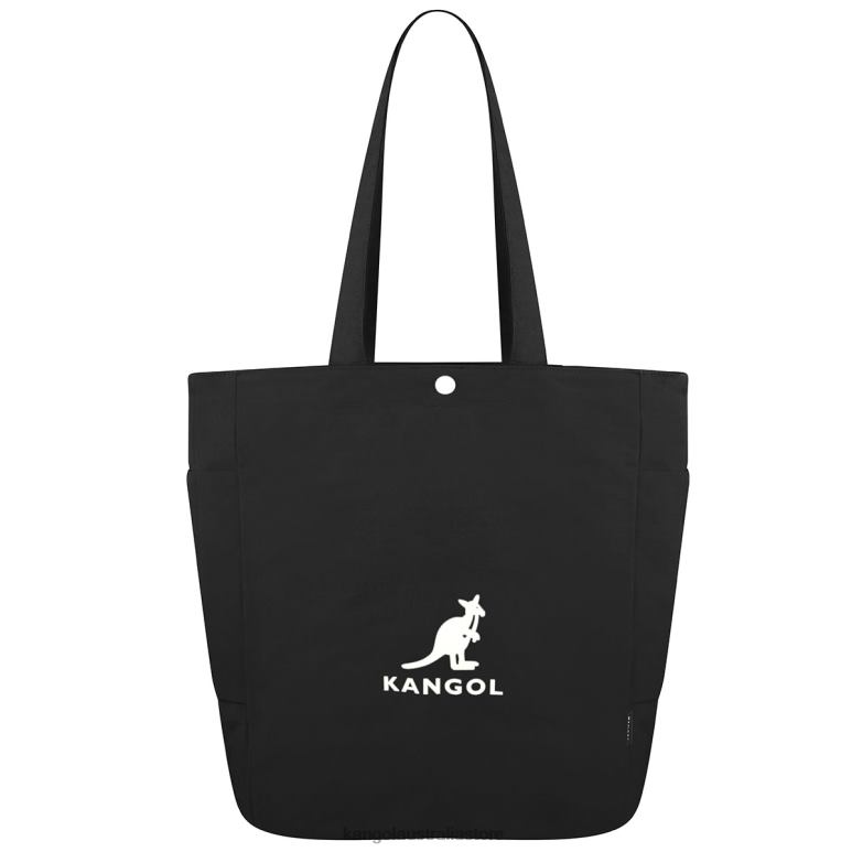 Unisex Accessories Black/Off White Kangol Jerry Shopper Tote V0X8T969