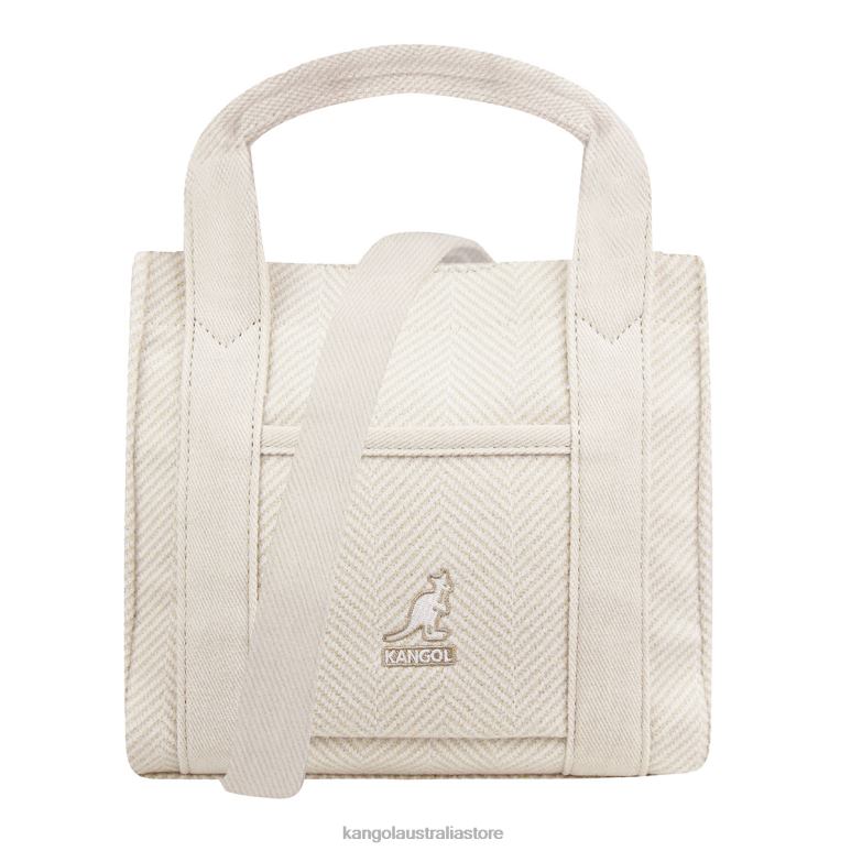 Unisex Accessories Ivory Kangol Herringbone Tote Bag V0X8T983