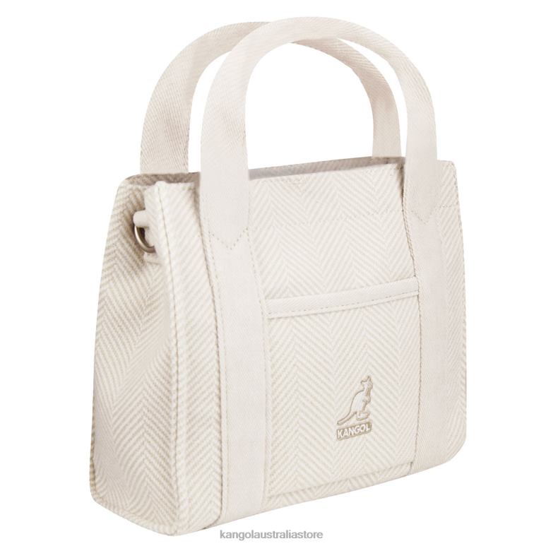 Unisex Accessories Ivory Kangol Herringbone Tote Bag V0X8T983