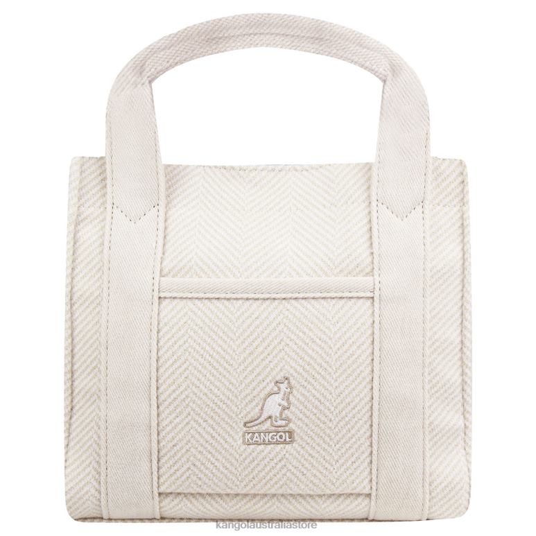 Unisex Accessories Ivory Kangol Herringbone Tote Bag V0X8T983