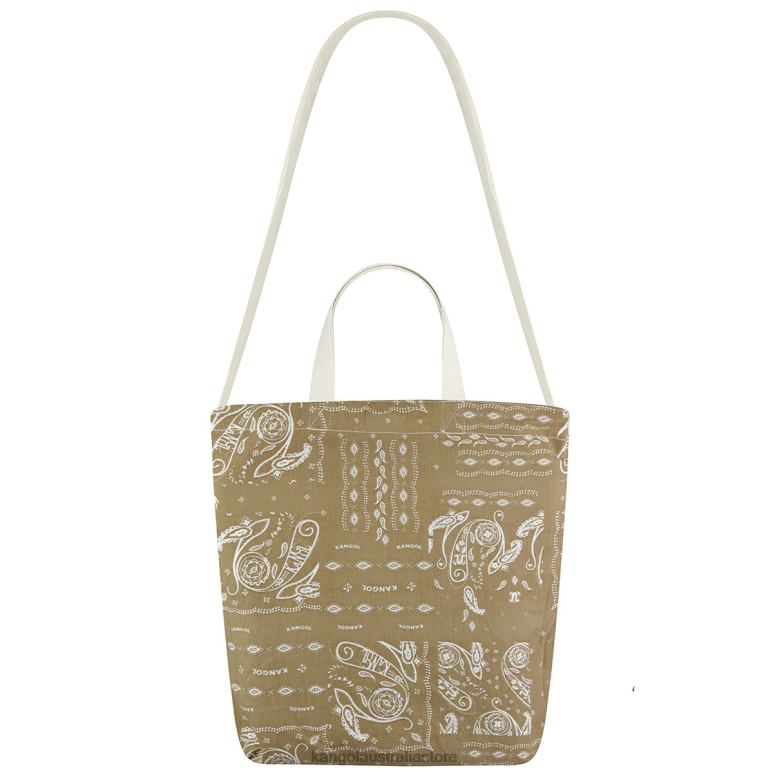 Unisex Accessories Ivory Kangol Reversible Paisley Tote Bag V0X8T964
