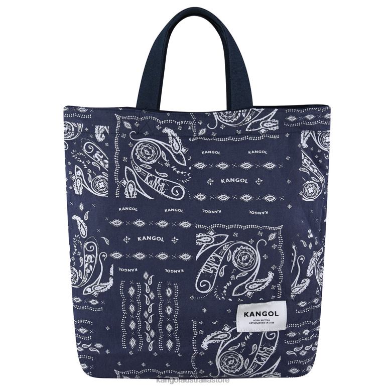Unisex Accessories Navy Kangol Reversible Paisley Tote Bag V0X8T965