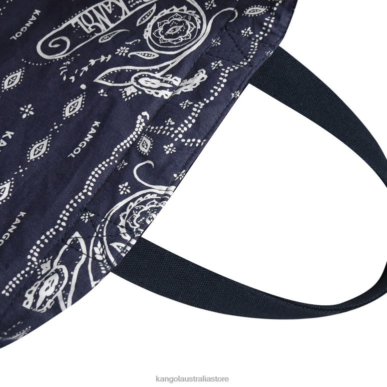 Unisex Accessories Navy Kangol Reversible Paisley Tote Bag V0X8T965