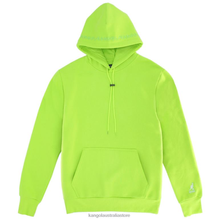 Men Clothing Highlight Green Kangol Embroidered Hoodie V0X8T1155