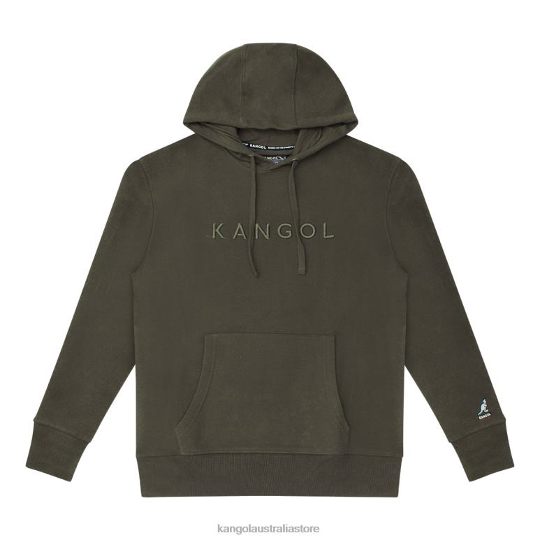 Unisex Clothing Beluga Charcoal Kangol Luxe Embroidered Hoodie V0X8T1167
