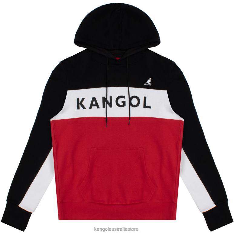Unisex Clothing Black Combo Kangol RBW Colorblock Hoodie V0X8T1109