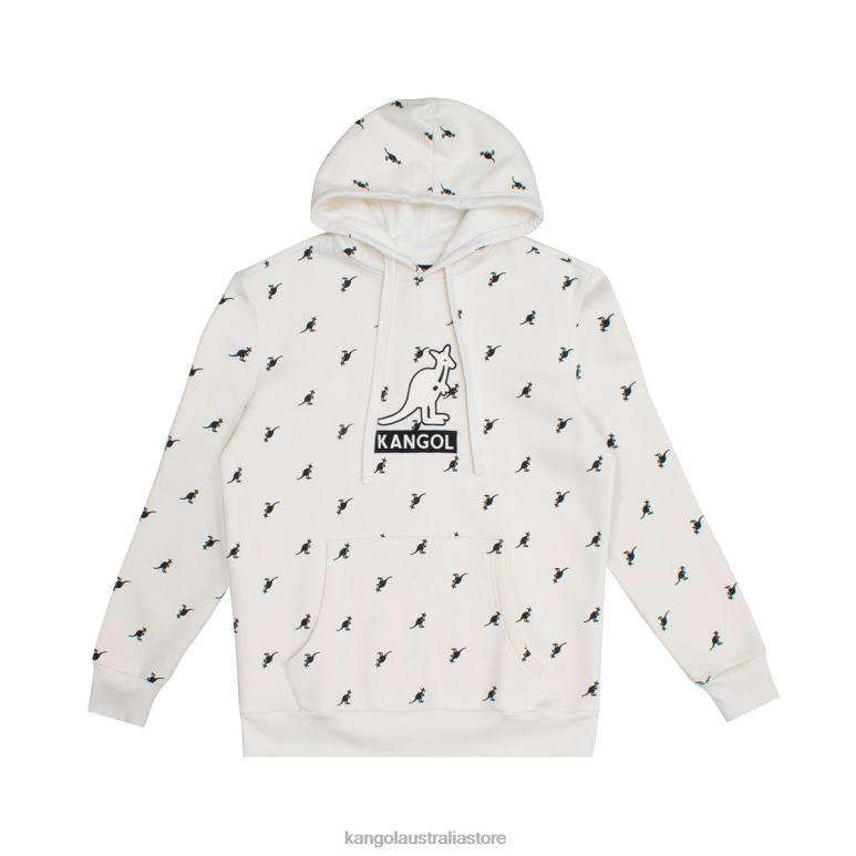 Unisex Clothing Off White Combo Kangol AOP Hoodie V0X8T1100