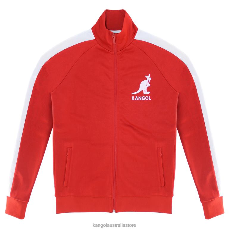 Men Clothing Equestrian Red Kangol French Terry Track Jacket V0X8T1162