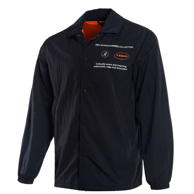 Unisex Clothing Black Kangol Out of this World Jacket V0X8T1202