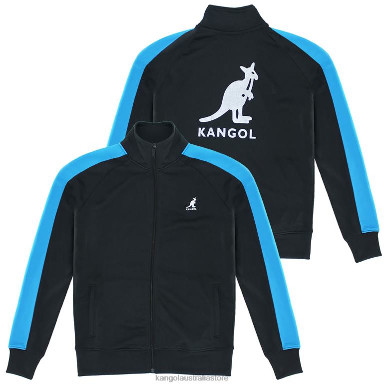 Unisex Clothing Black/Royal Kangol Retro Track Jacket V0X8T1195