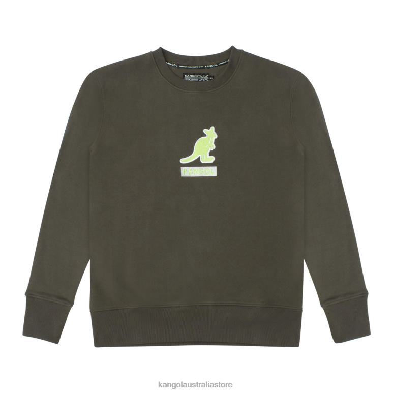 Unisex Clothing Beluga Charcoal Kangol Luxe Embroidered Crew V0X8T1170