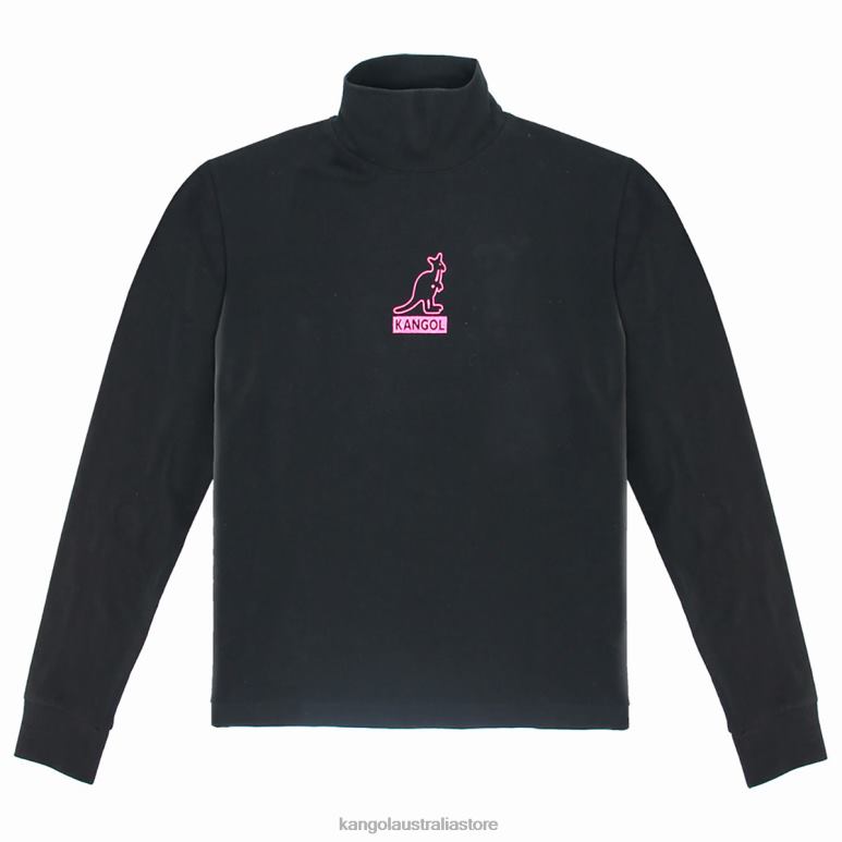 Unisex Clothing Black Kangol Foil Long Sleeve Tee V0X8T1211