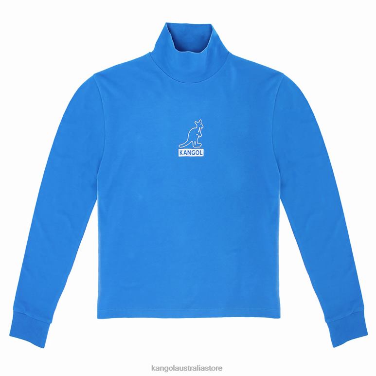 Unisex Clothing Indigo Bunting Kangol Foil Long Sleeve Tee V0X8T1213