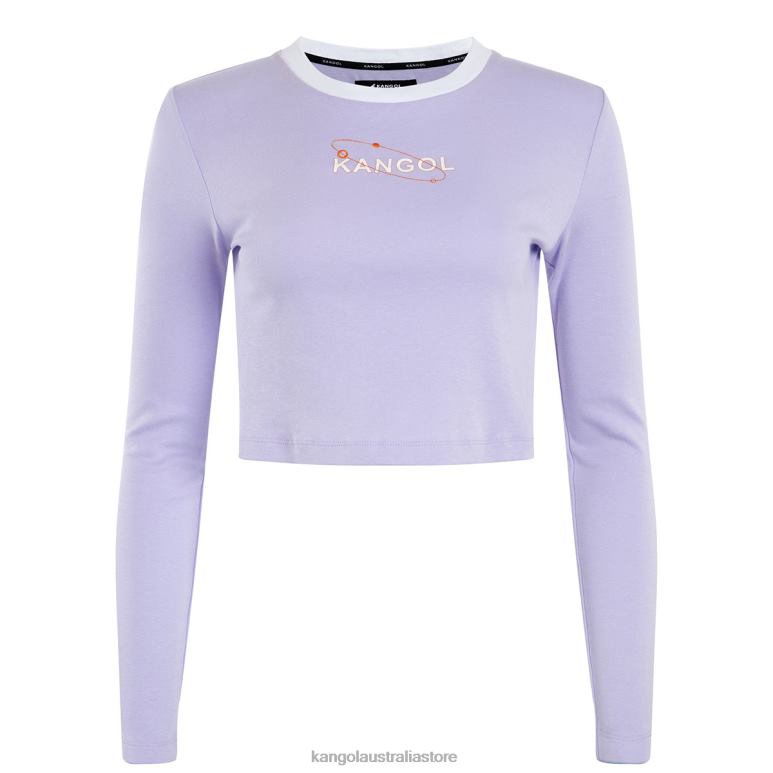 Unisex Clothing Lavender Kangol Orbital Long Sleeve Tee V0X8T1200