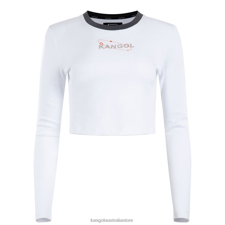 Unisex Clothing White Kangol Orbital Long Sleeve Tee V0X8T1201