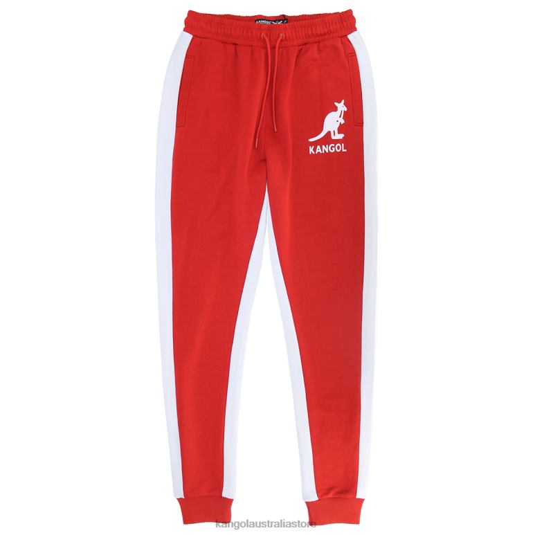Men Pants Equestrian Red Kangol French Terry Track Pants V0X8T1034