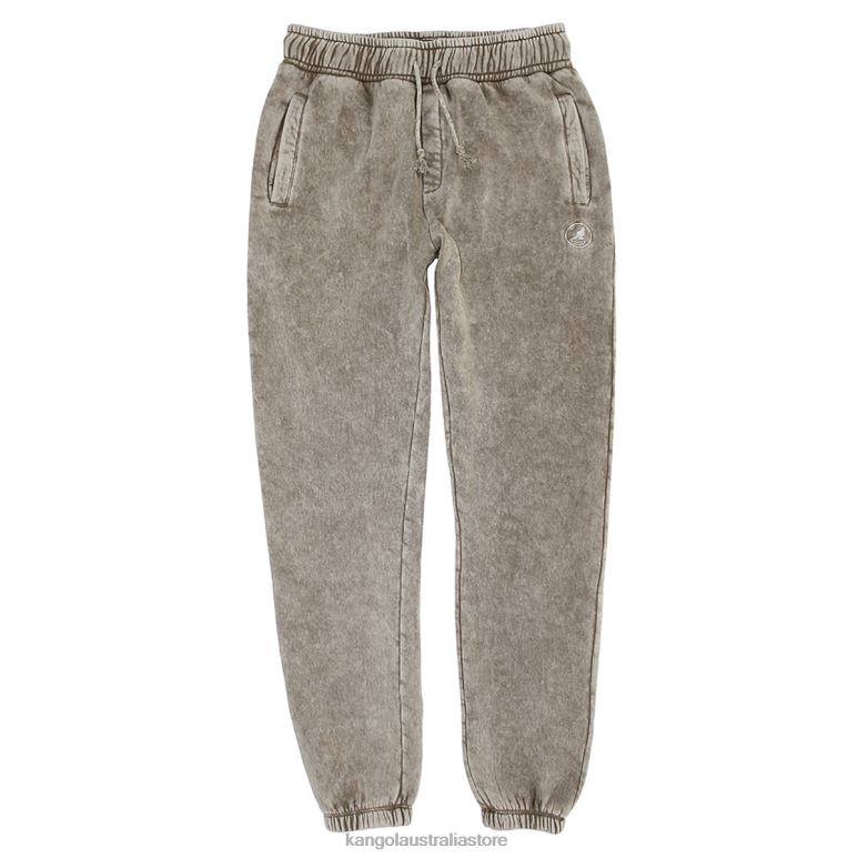 Unisex Pants Beige Wash Kangol Acid Trip Embroidered Joggers V0X8T1006