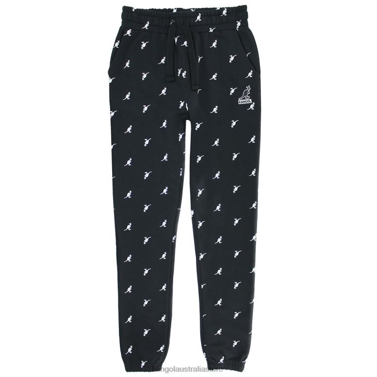Unisex Pants Black Combo Kangol AOP Joggers V0X8T1023