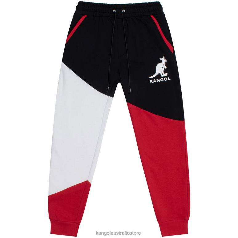 Unisex Pants Black Combo Kangol RBW Colorblock Joggers V0X8T1036