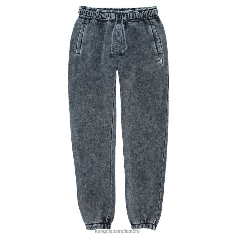 Unisex Pants Black Wash Kangol Acid Trip Embroidered Joggers V0X8T1004